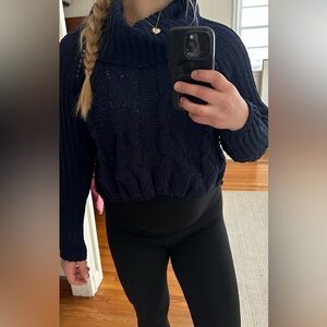 DR2 Navy Blue Cable Knit Sweater